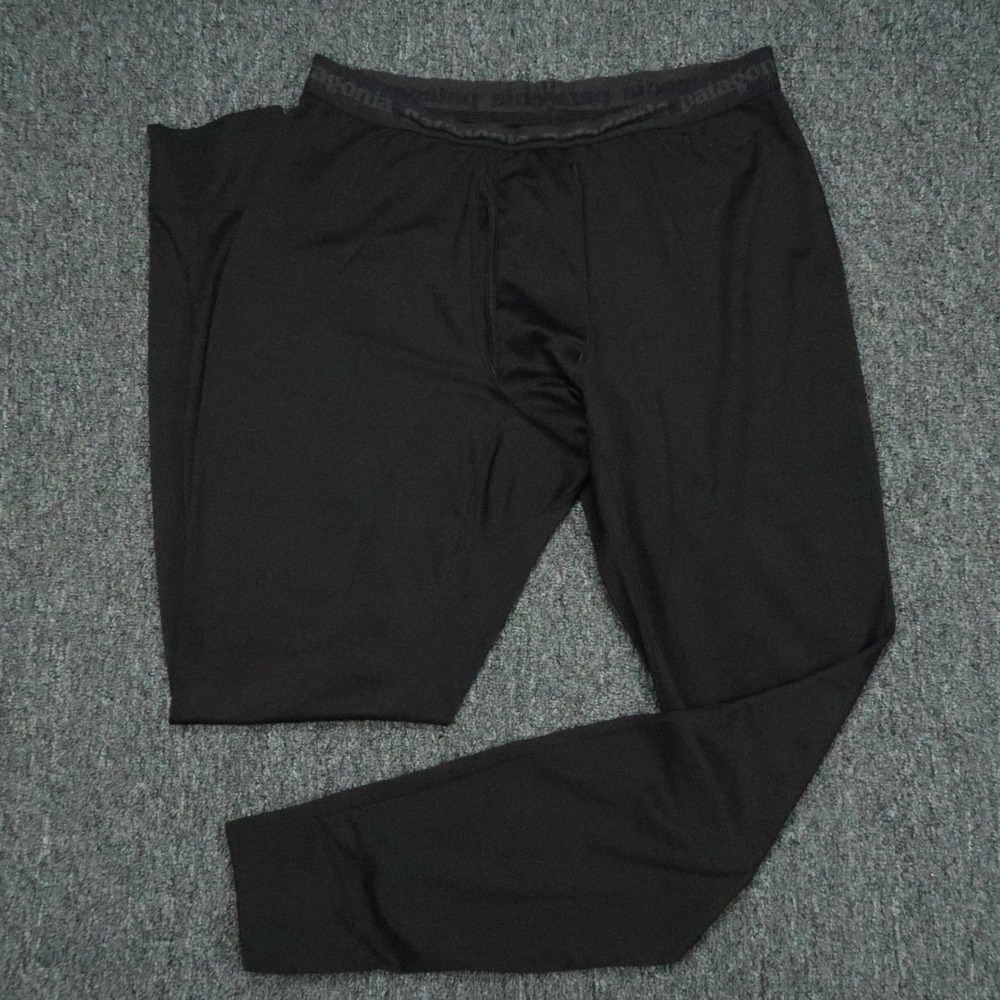 Patagonia Pants Mens Large Black Midweight Capilene Baselayer Thermal Polartec